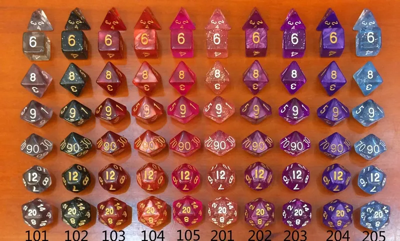 7 stks Multi Zijdige Polyhedrale Dobbelstenen Set RPG Game 1 stks D4 D6 D8 D12 D20 D1009 0090 Dungeons Dragons Dices Hoge Kwaliteit D179885887