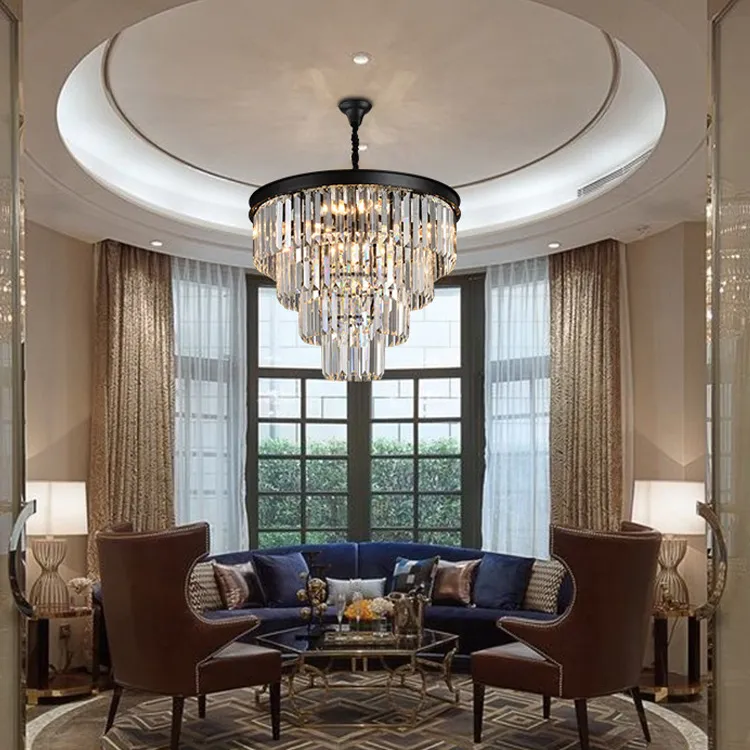 Iron and crystal chandelier hotsell