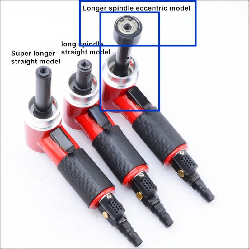 1 inch 90 degree small pneumatic polisher straight centricity grinding machine air sanding tool longer spindle eccentric model