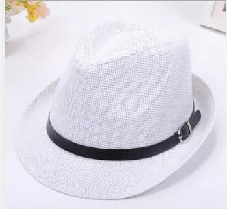 Vogue Uomo Donna Cappello di paglia Morbido Estate Fedora Panama Cappelli all'aperto Tettarelle Cappellino Colori Scegli Viaggi Ombra Cappello Ombreggiatura Spiaggia