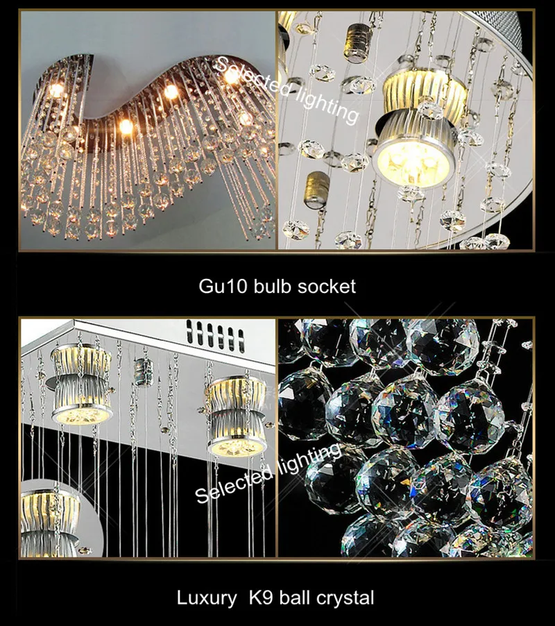 6 light Crystal Chandelier Lighting Fixture Small Clear Crystal Lustre Lamp for Aisle Stair Hallway corridor porch light