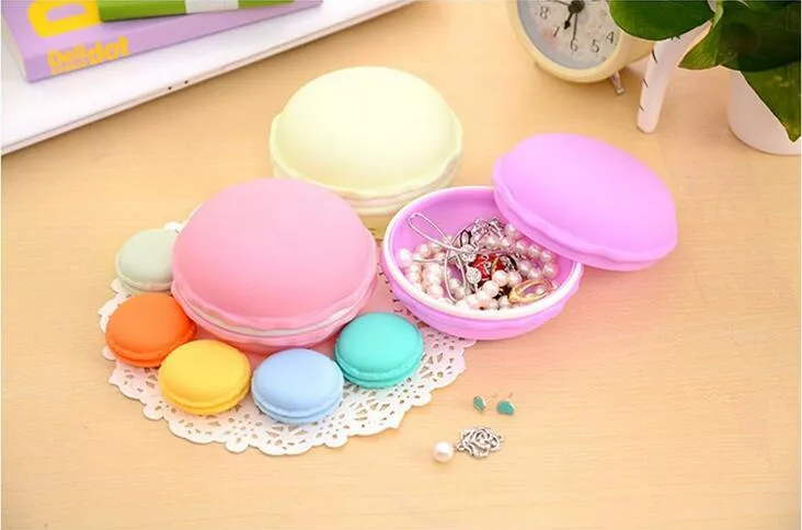 Fashion Big Size 10*10*5cm gifts box Cute Candy Color Macaron Mini Cosmetic Jewelry Storage Box Jewelry Box Pill Case Birthday Gift Display