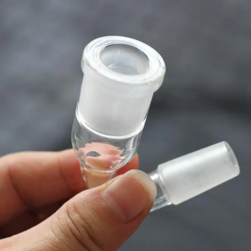 45-Grad-Glas-Drop-Down-Adapter, 10-Stil, 14,4 mm, 18,8 mm, männlich auf weiblich, weiblich auf männlich, Konverter-Glas-Adaptergelenk