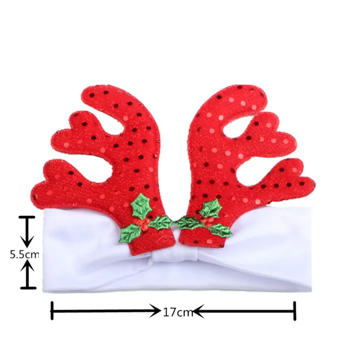 2017 New Small Antlers Headband for Kids Christmas Party Dress Up Headbands for Baby Girl Toddler Headwear Hair Accessories Hair Bow