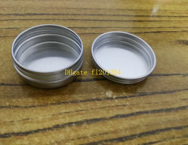 10ml aluminum tins lip balm container, 10g aluminium cream jars with screw lid cosmetic case jar