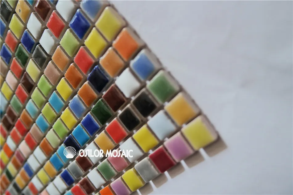 Kolorowa ceramiczna mozaika do łazienki i kuchni Płytka podłogowa 4 metry kwadratowe na Lot5906715