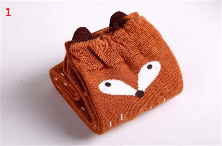 Nieuwe Fox Design Knie Hoge Baby Sokken Meisjes Beenwarmers Knie Pad Kind Sokken 2-12years Gratis verzending 2785