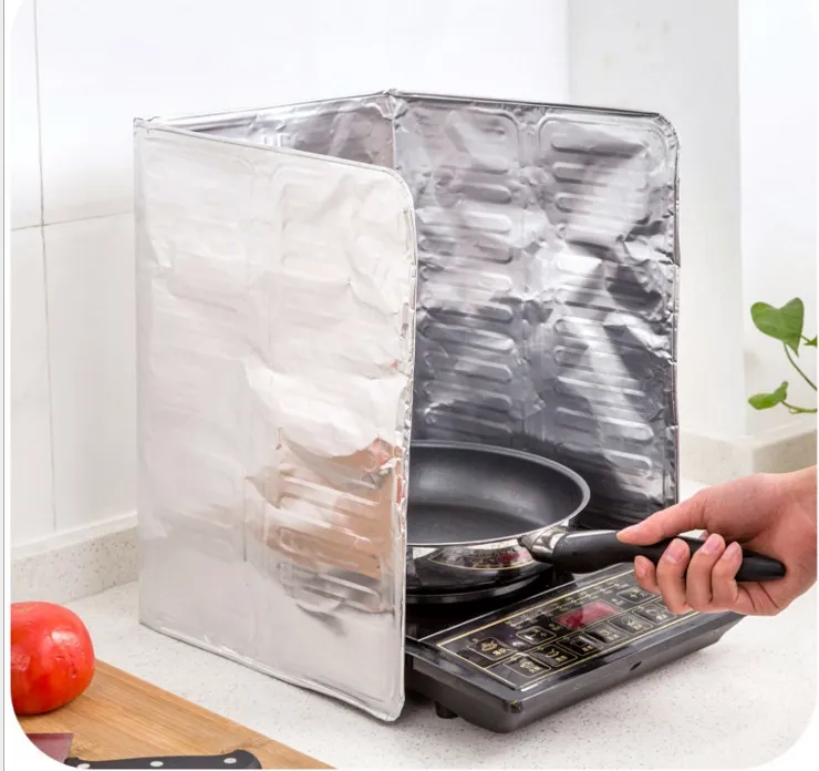 New Creative Kitchen Oil Splatter Guard Gas Stove Splash Guard Nonstick
