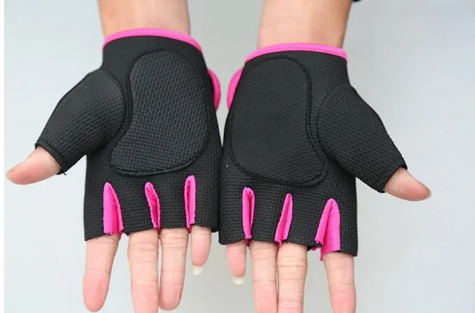 Ride wear Sportswear Fingerless Riding Glove Gear Finger Protective Racing Cycling Sport Gloves Gear gym fitness weight lifting gloves