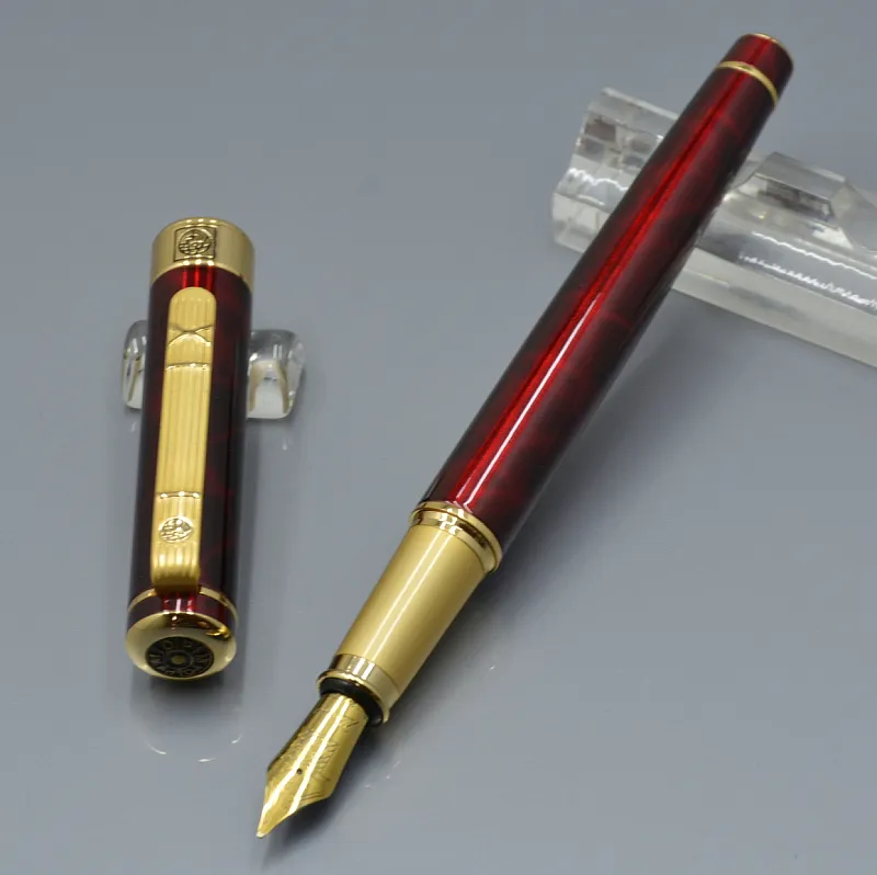 AAA Jakość Picasso M NIB Wine Red Fountain Pen School Office Pigieniarnia Pisanie Półpółki atramentowe na prezent urodzinowy