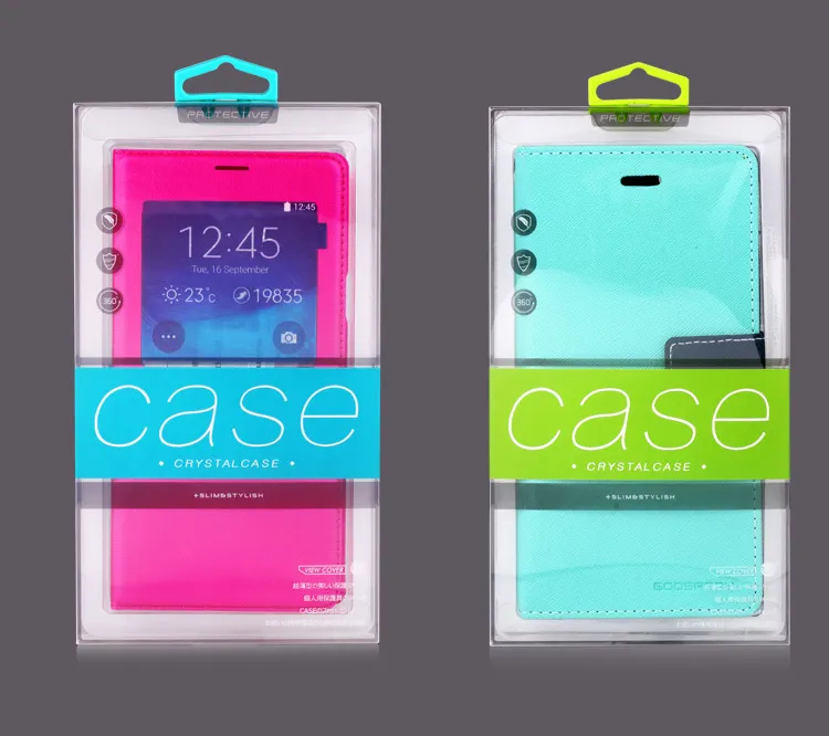 Farben Persönlichkeit Design PVC Verpackung Einzelhandel Paket Box für iPhone 6 Plus Handy Fall Geschenk Pack Zubehör DHL