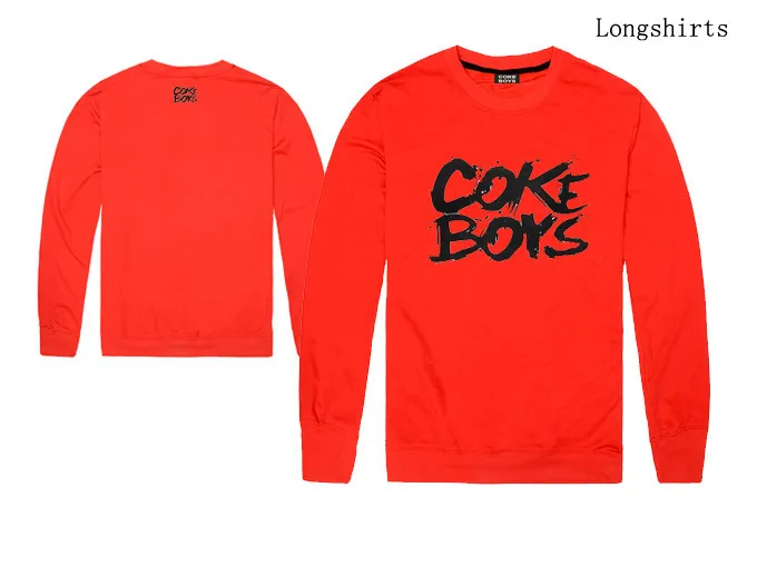 COKE BOYS long sleeve tshirt latest styles new arrival fashion casual cotton t shirts for man boys hip hop long tees 3522765