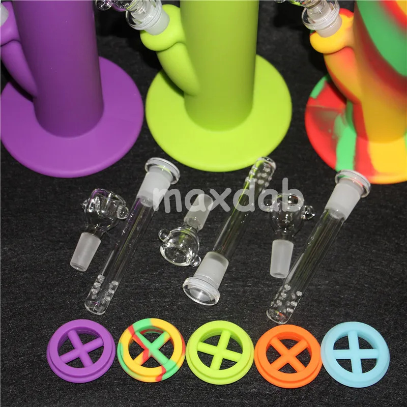 DHL Silicone Water Pipe Bong in vetro Oil Rigs Bong 14 