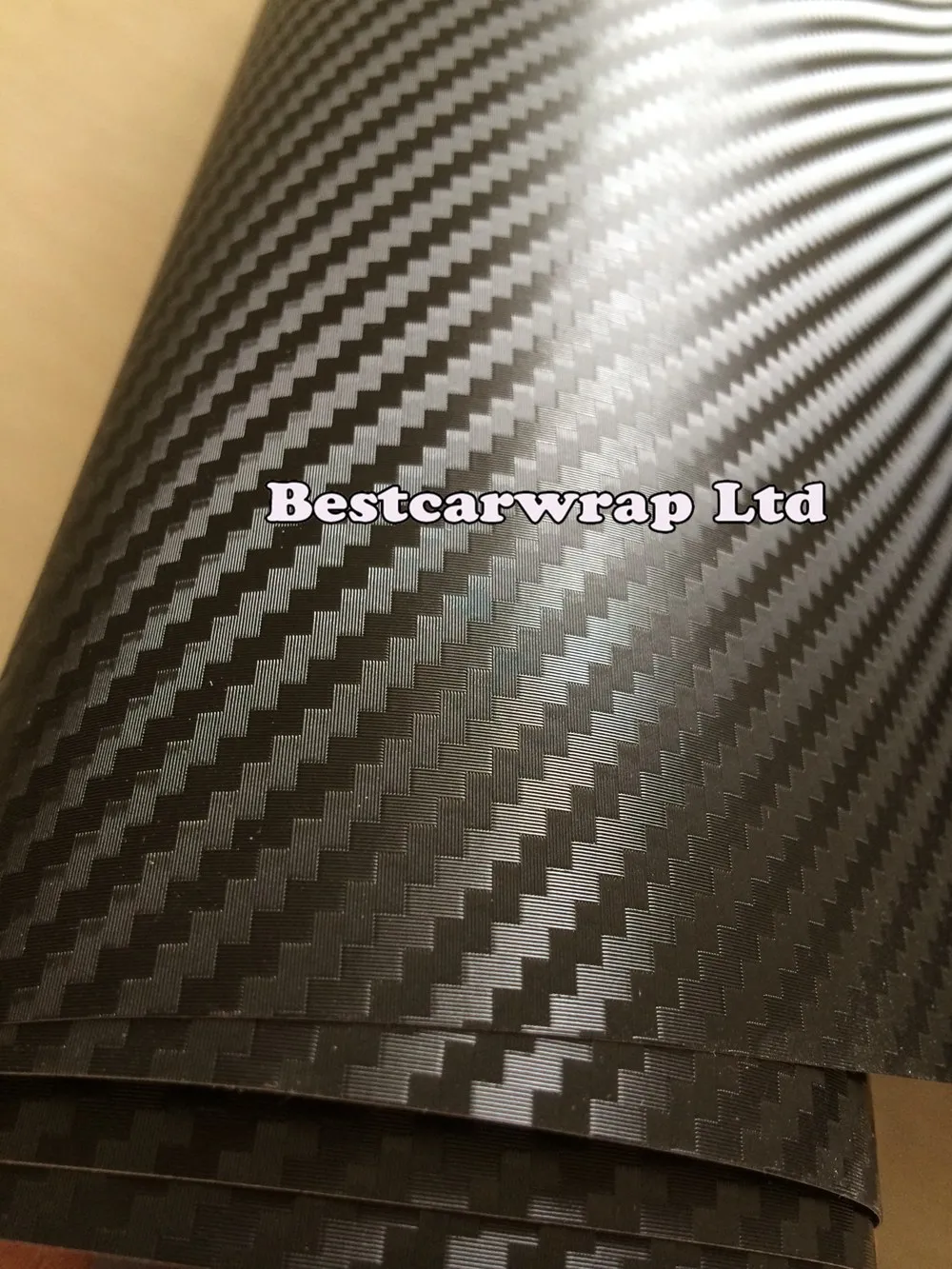 3D Carbon Fibre vinyl Film Air Bubble Free Car styling Carbon laptop covering skin 1.52x30m/Roll 5x100ft