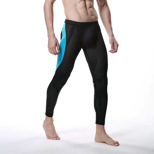 Wholesale-Men Modal Long Johns Mesh Thermal Pants Elastic Trousers Thermal Underwear Leggings M-XL Hot