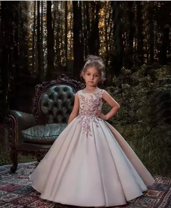 Dhgate Pink Princess Communion Dresses Blush Pink Princess Gown
