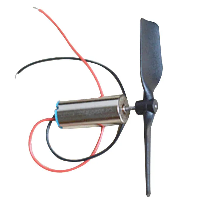 DC 3.7V 48000RPM Kärnfri Motor + Propeller för RC-luftfartygshelikopterleksak B00319