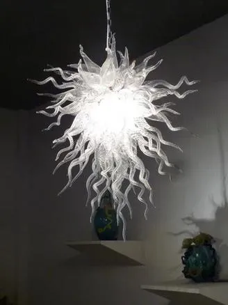 ランプモダンなデザインイタリアンスタイル屋内ホワイトドロップライトシャンデリアLighting Led Light Hand Blownown Murano Glass Chandelier