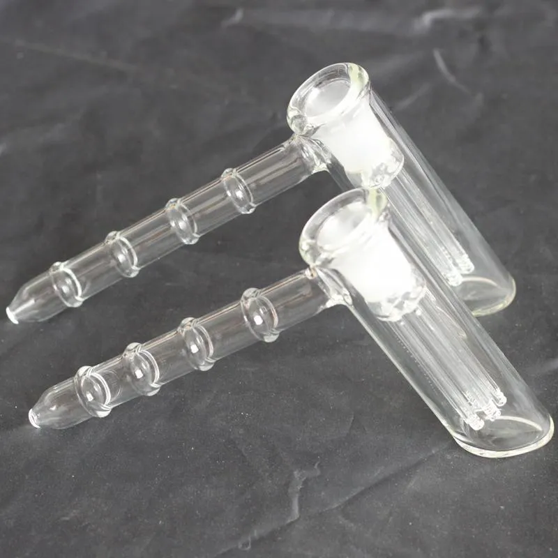 mini hammarbong i glas 6-armad glasperkolator bärbar bongpipor bubbler glasbong vattenpipor bongskål gratis