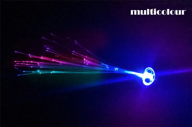 Trança de cabelo LED Grampo de cabelo Multicolor Luz de flash LED Aniversário dança neon Suprimentos de celebração para festa de Halloween Dança Natal290e