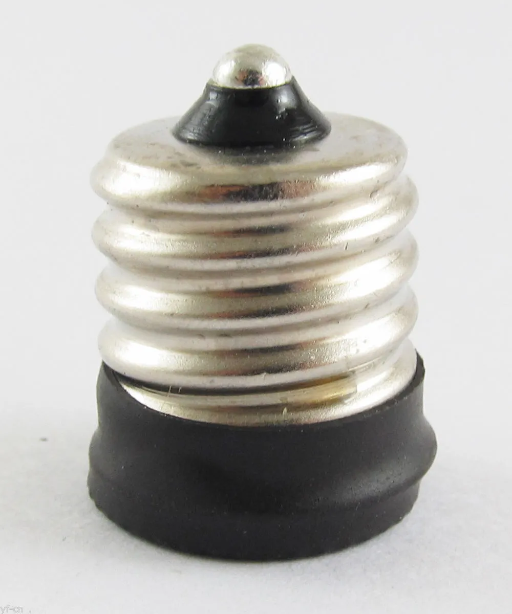 E17 Male to E14 Female Socket Base LED Halogen CFL Light Bulb Lamp Adapter