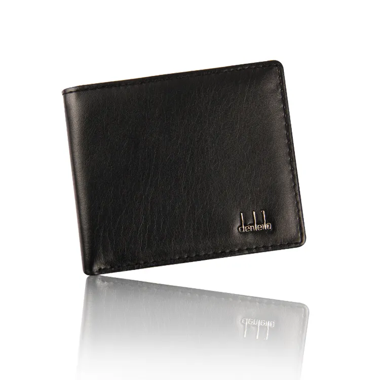 DHL Free عتيقة Pu Mens Wallets Fine Bifold Brown Black Partes