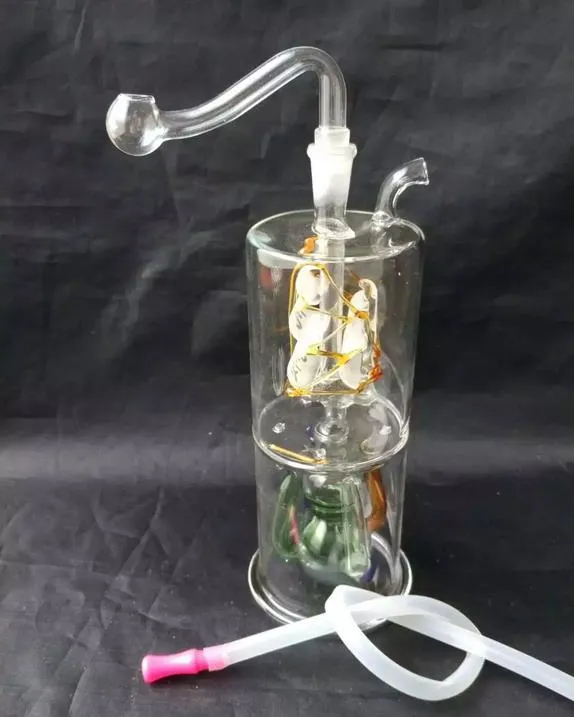 Classic sailing hyacinth glass bongs --glass hookah smoking pipe Glass gongs - oil rigs glass bongs glass hookah smoking pipe - vap- vaporiz