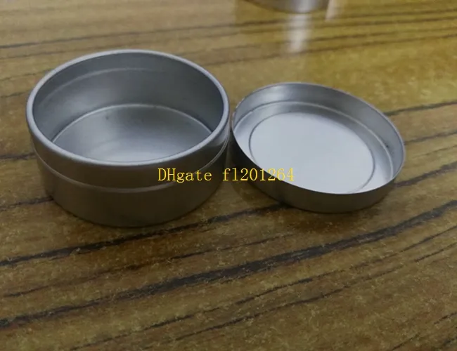 Livraison Gratuite 20g 20 ml Vide Cosmétique Pot Baume À Lèvres Conteneur Pots En Aluminium Boîtes 45x19mm