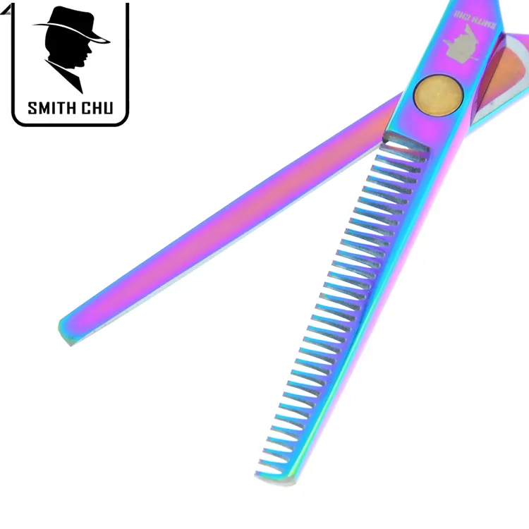 JP440C虹カラフルな切断はさみと間引きされているはさみの専門のキット、髪はさみ/鋏のための美容院、5.5inch、LZS0093