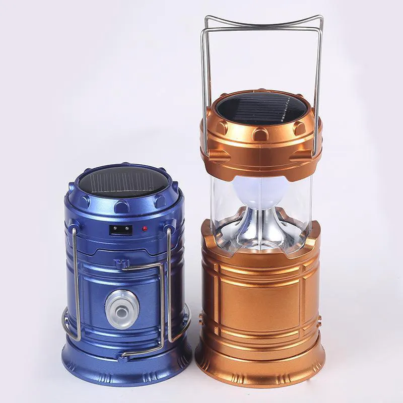 New Portable Solar Panel Lantern Hand Led Camping Light 16LED Bright Light Lamp holiday lights Outdoor Hanging Lamp Hiking solar Lights