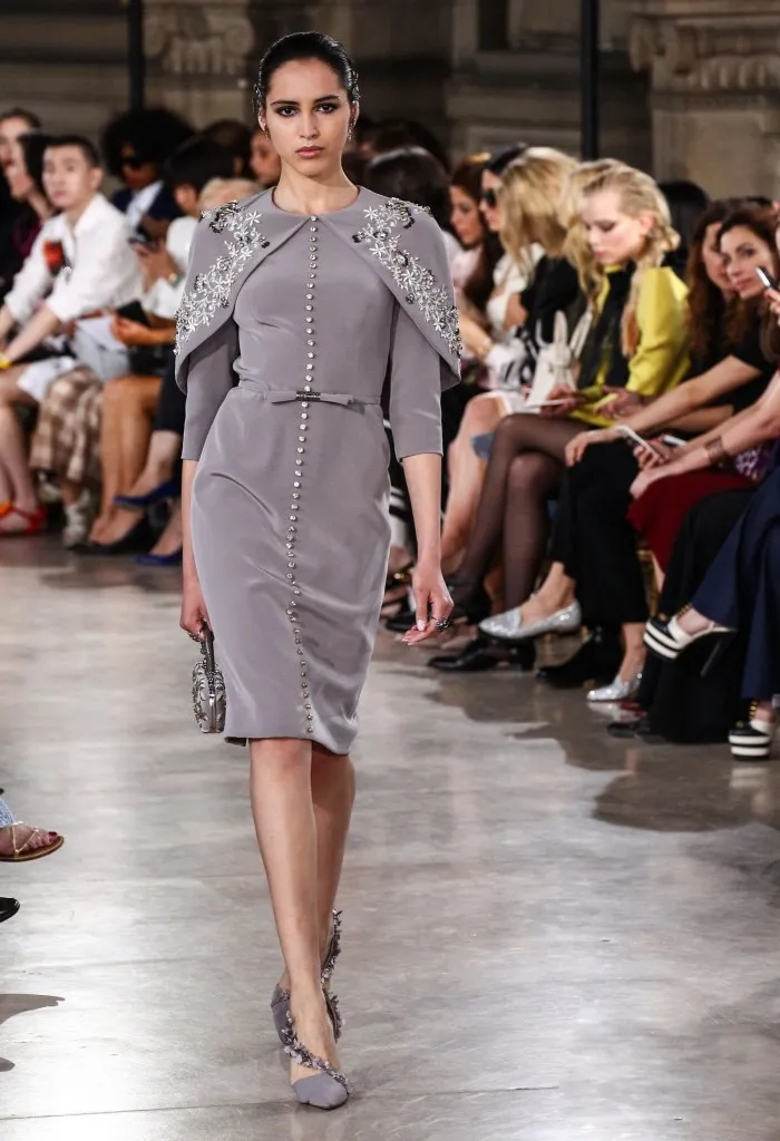 green emerald velvet dress LOOK 27  Georges Hobeika