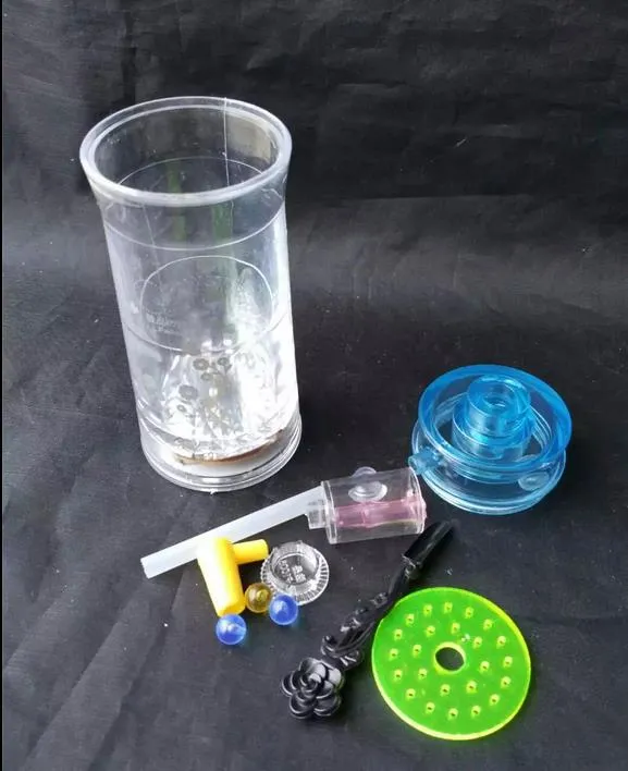 Acryl Dubbele Flash Bongs - Glass Hookah Roken Pijp Glazen Gongs - Oliereiljes Glazen Bongs Glas Waterpijp Smoking Pijp