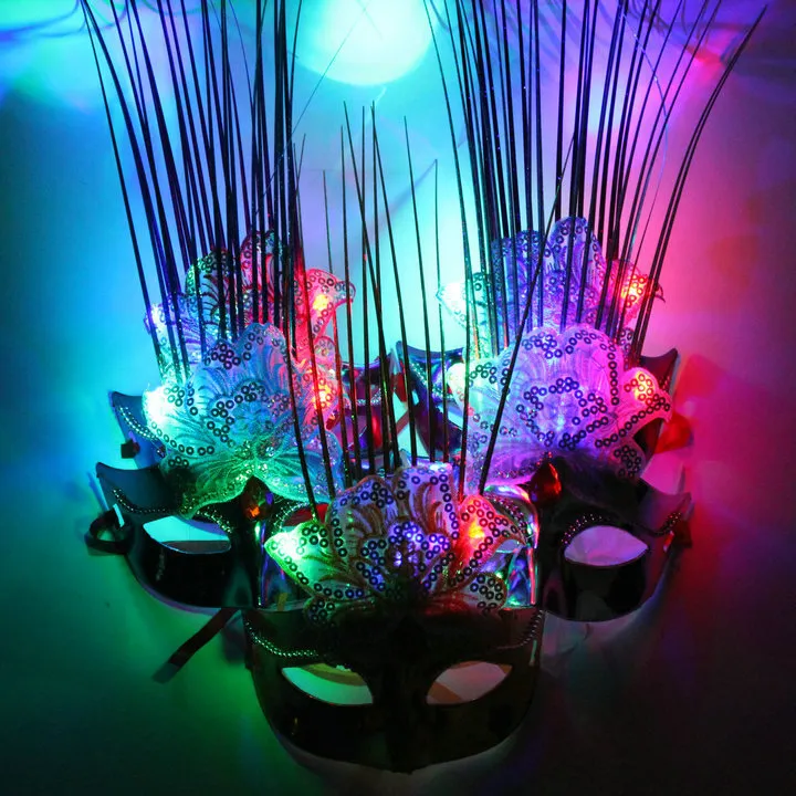 Factory sales, dancing parties, masks, lights, Princess, glow, peonies, masks... Led Rave Toy