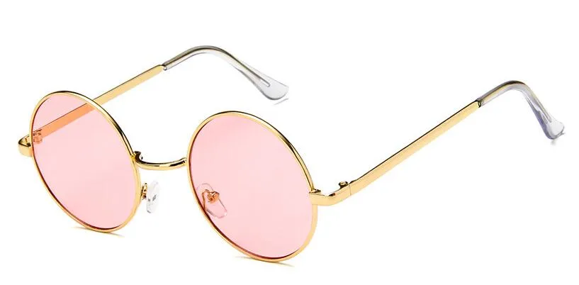 Ocean candy cor lente rosa azul gótico steampunk unissex óculos de sol dos homens mulheres óculos rodada marca designer óculos de sol espelho