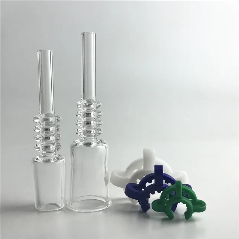 Tester de gota de quartzo ponta de palha com 10 mm de 14 mm de 18 mm de fêmea limpa para o mini kits de coletor de norto de mão fumando NC