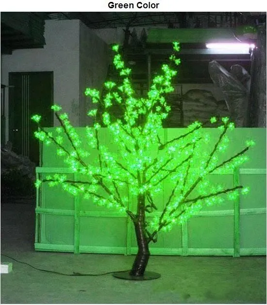 15m 5 fot Höjd Vit LED Cherry Blossom Tree Outdoor Indoor Wedding Garden Holiday Light Decor 480 LEDS4166532