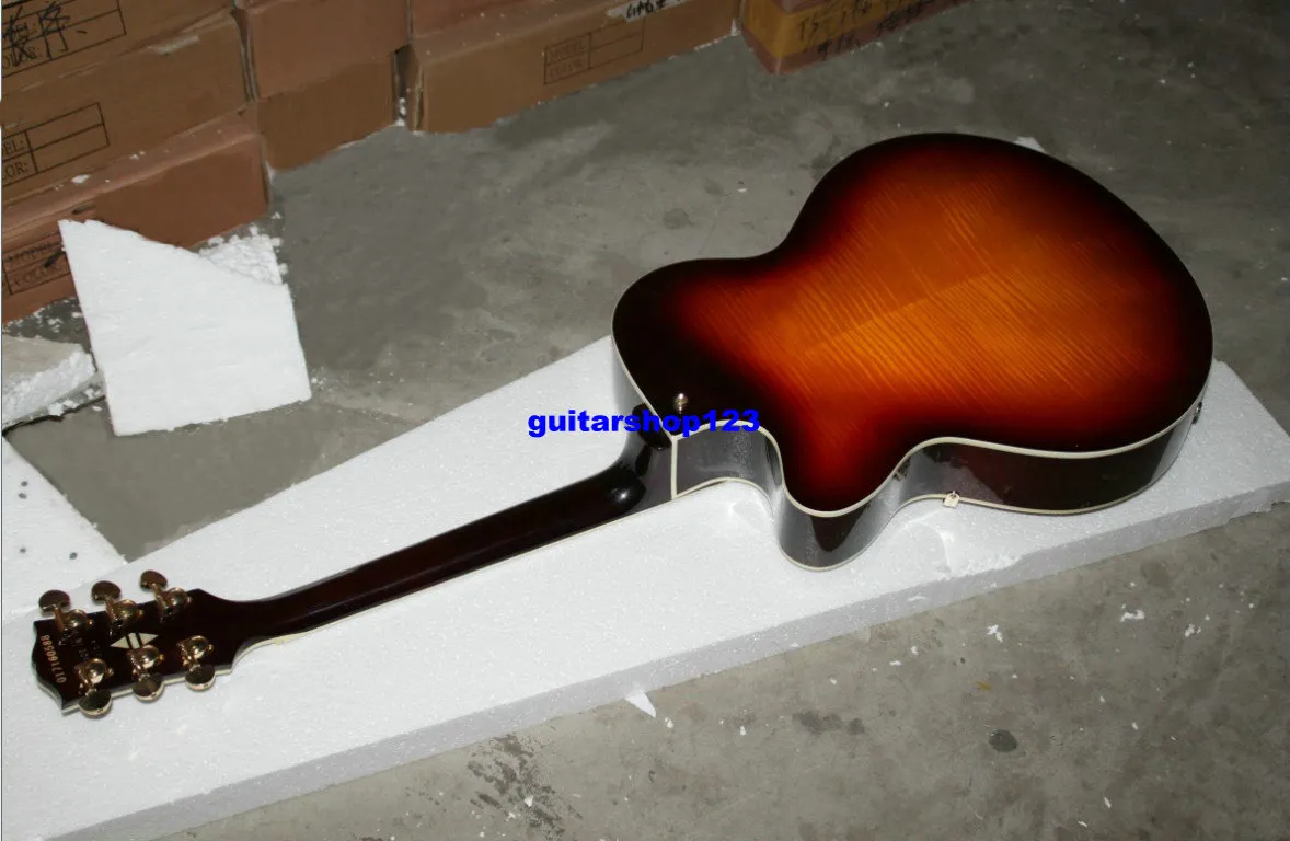 Custom Shop Guitarra Jazz Guitarra Elétrica Sunburst L5 atacado guitarras da china A123