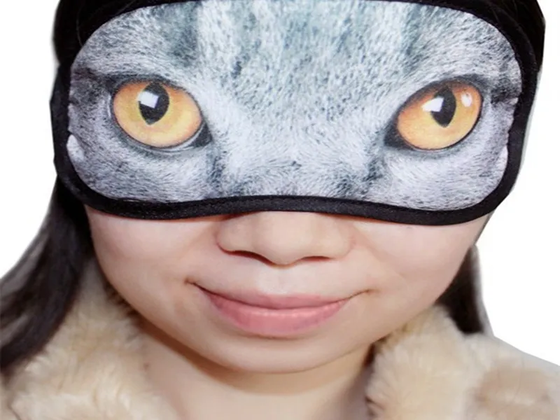 Fast Shipping Sexy 3D Print Animal Eyeshade Covers Travel Sleeping Eye Mask Sleep Cover Blindfold Eye Mask.