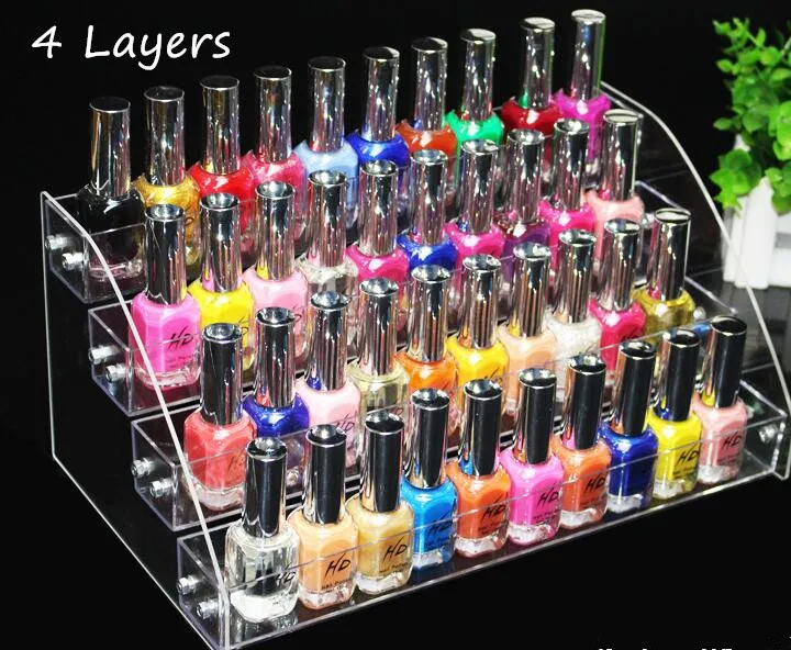 Détachable 234567 couches multifonction maquillage cosmétiques présentoir organisateur rouge à lèvres bijoux présentoir support ongles Pol4388043