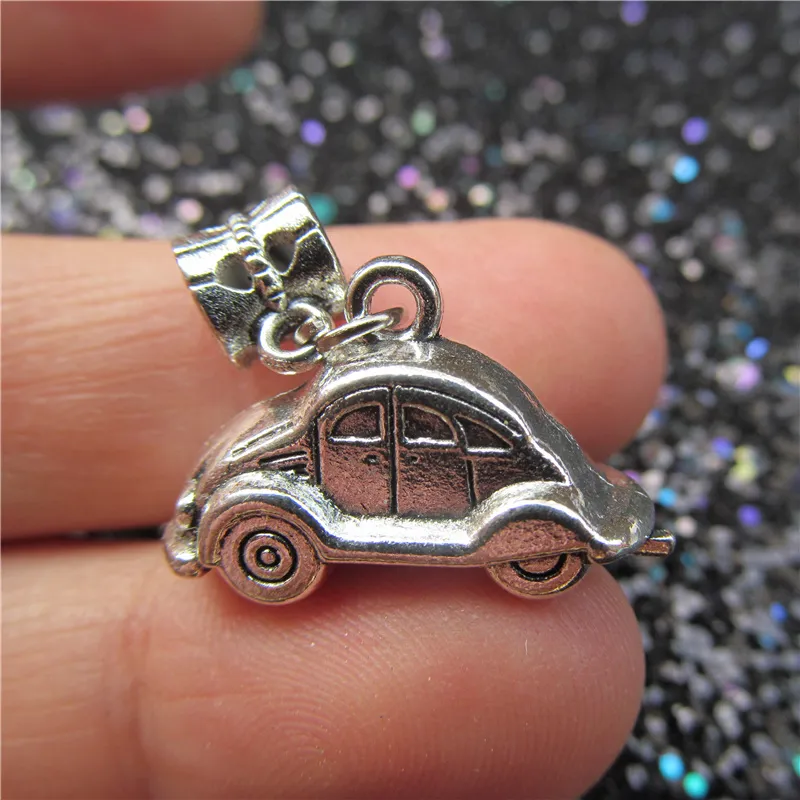 Börja med 20 Hot Bug Car Automobile Dangle Charm Bead 925 Silver Fashion Women Jewelry Design Europeisk stil för armband3666190