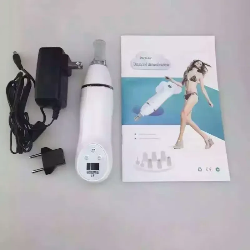 Mikrodermabrasion Vakuumrengöring Ansiktsbehandling Maskin / Black Head Remover Machine