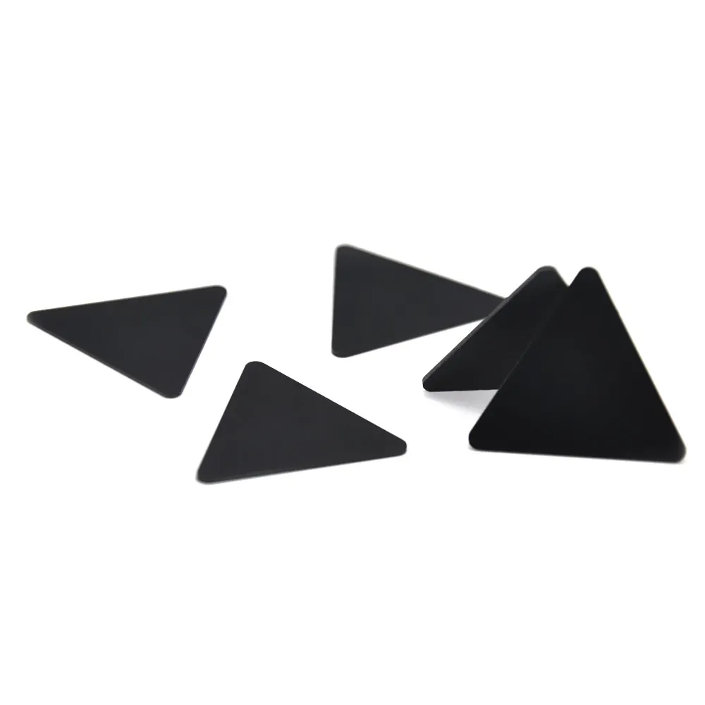 Plastic Black Triangle Pollen Scrapers for Herb Smoking Tobacco Accessories Wholesale