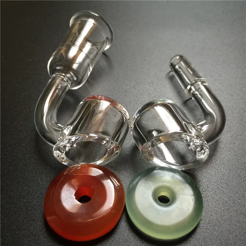 Nouveau Quartz Banger Carb Cap avec 10mm 14mm 18mm Mâle Femelle Quartz Domeless Nail Naturel Jade Boule Carb Caps pour Verre