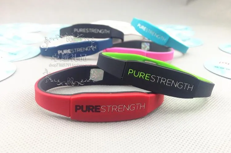 PURE Energy Silicone Bracelet Fashion Silicone Sports Wristband Can Be Customized Wholesale