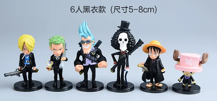 Anime One Piece Mini Action Figures The Straw Hats Luffyrorozorosanjichopper Figuur Toys6749145