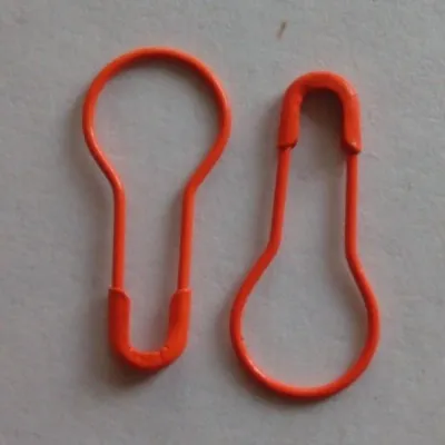 Old Fashioned Safety Pin 22mm brass orange Color Pear Pin good for your DIY craft Hang tags170U