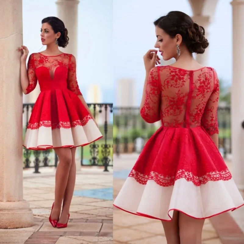Mid sleeve prom best sale dresses