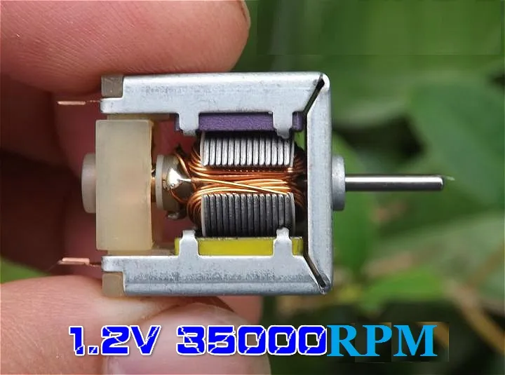 10 PZ N20 DC 1.2 V 35000 RPM Forte Micro Motore Nudo Magnetico DC con Spazzola di Carbone Comodo e pratico, TRASPORTO LIBERO!!!