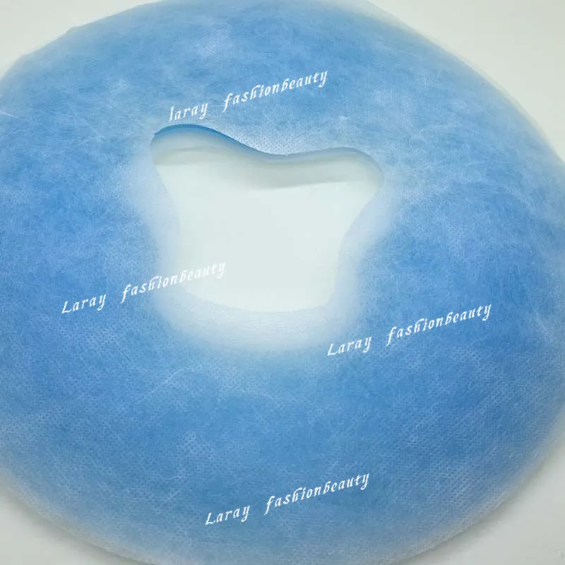 100pcs Disposable Non Woven Fabric Face Pad Filter Silicon Spa Pillow Cover SPA Gel Face Rest Overlay Silicone Pad Cover