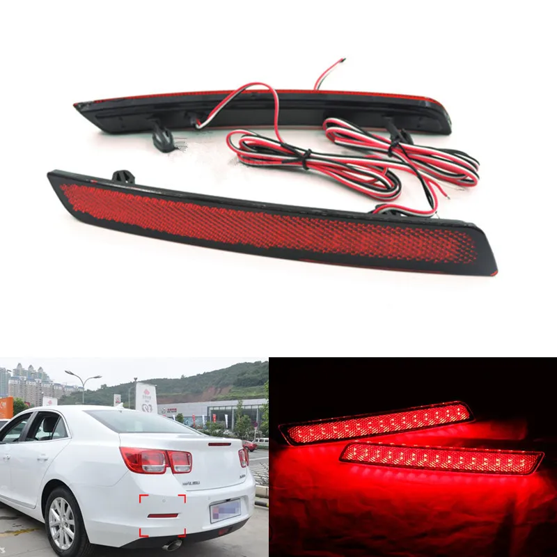 2x LED Auto Styling Red Hinten Stoßstange Reflektor Licht Nebel Parkplatz  Warnung Bremslicht Stop Bulbs Rücklicht Für Chevrolet Malibu Von 15,18 €